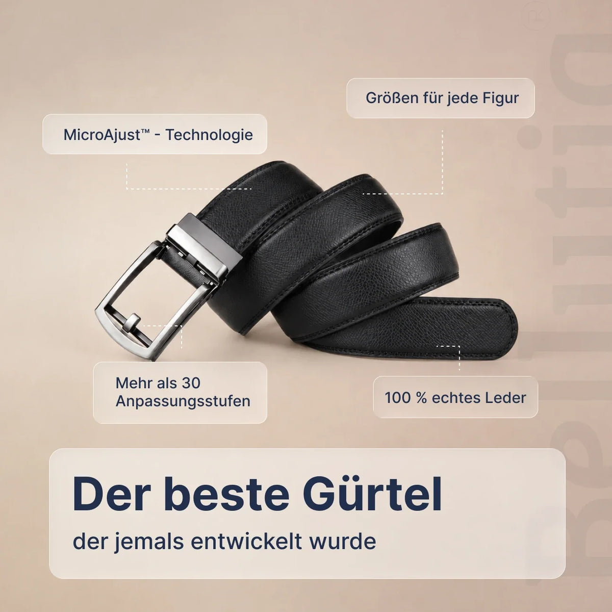 MicroAjust™ Gürtel ohne Löcher
